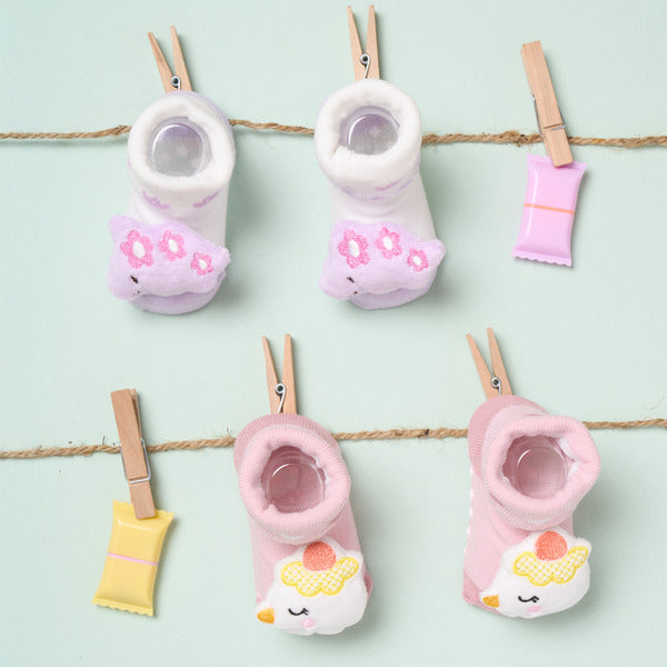 Rawr and Chirp 3d Socks - Pack of 2