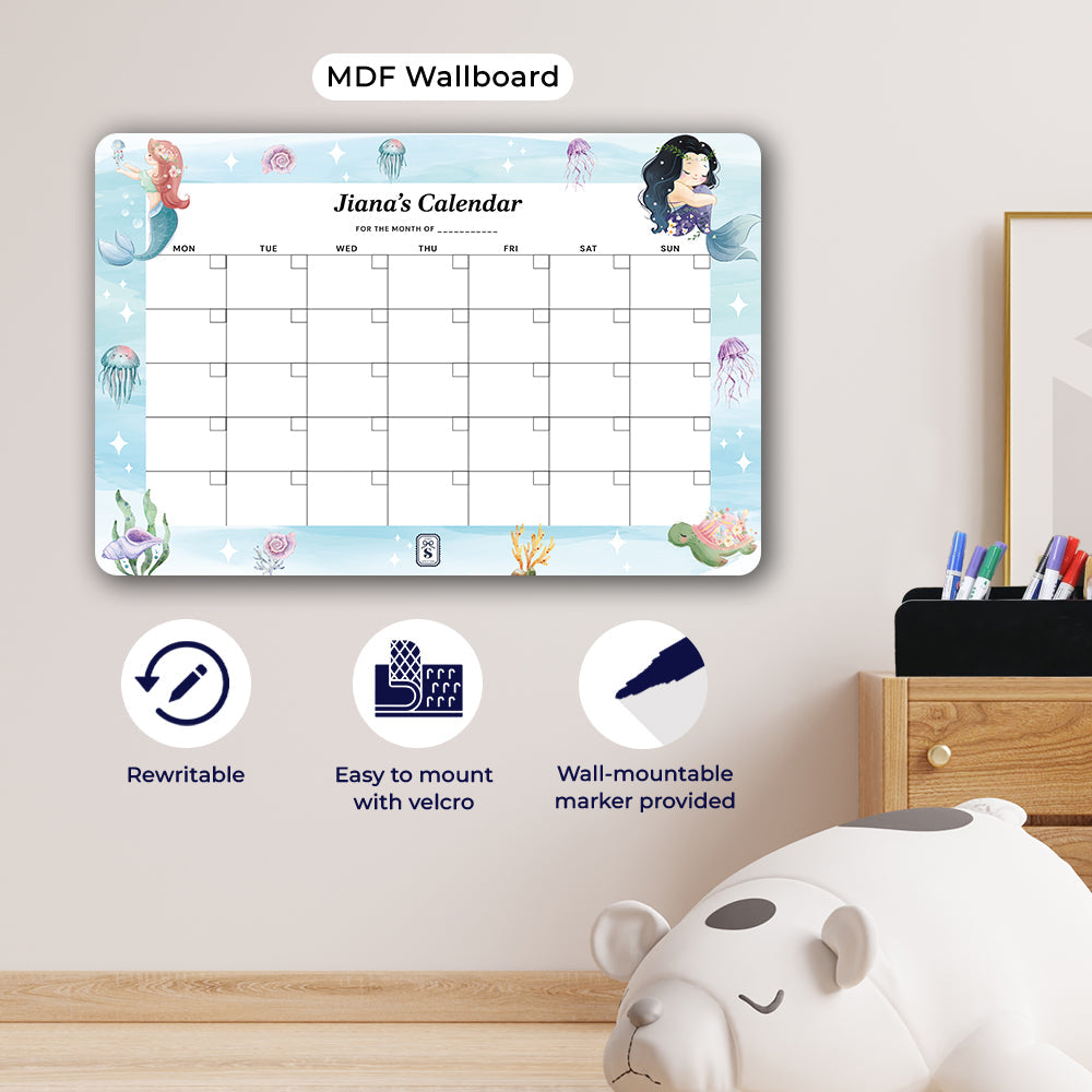 Personalised Kids Calendar - Wallboard