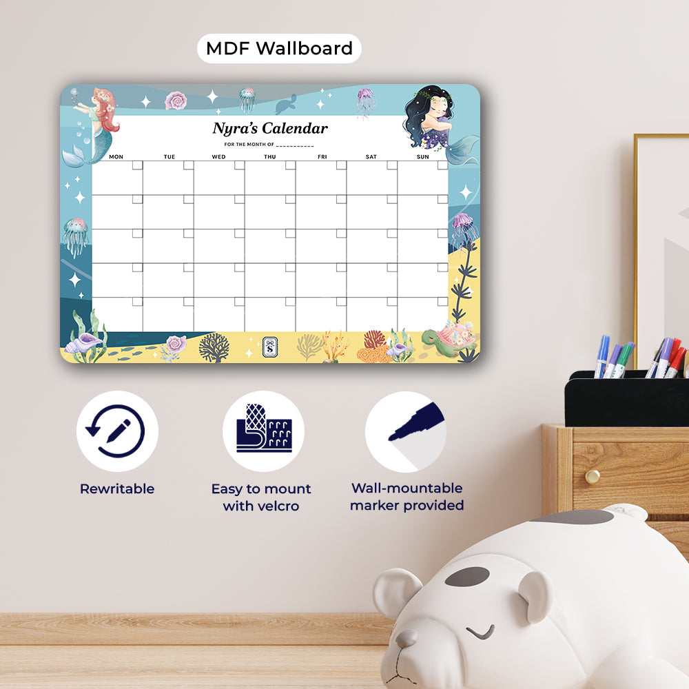 Personalised Kids Calendar - Wallboard