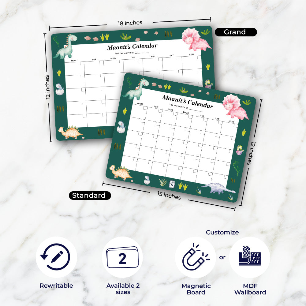 Personalised Kids Calendar - Wallboard