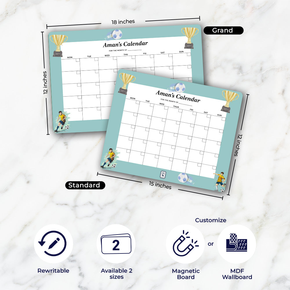 Personalised Kids Calendar - Wallboard