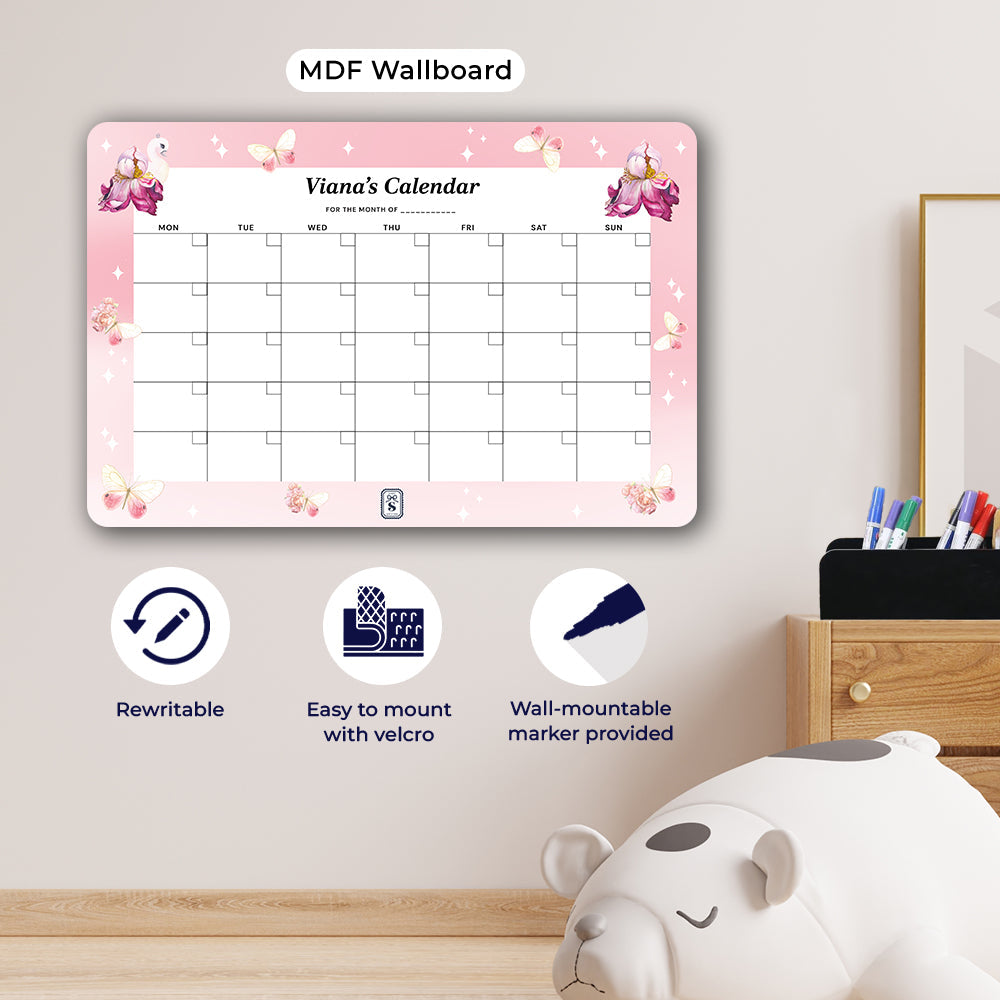 Personalised Kids Calendar - Wallboard