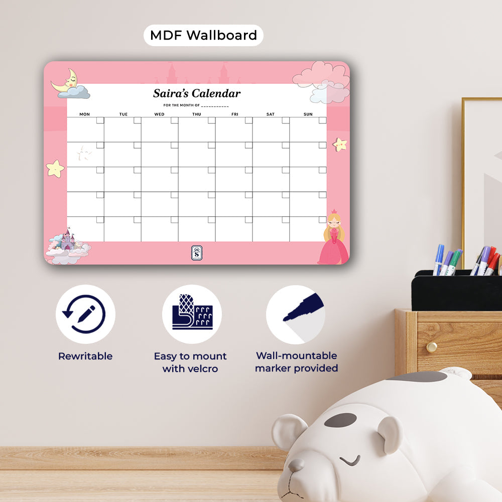 Personalised Kids Calendar - Wallboard