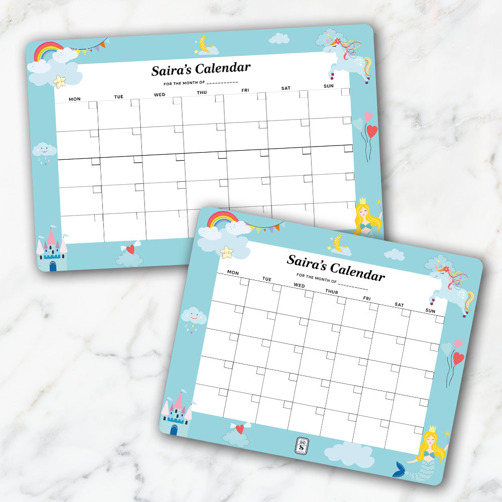 Personalised Kids Calendar - Wallboard