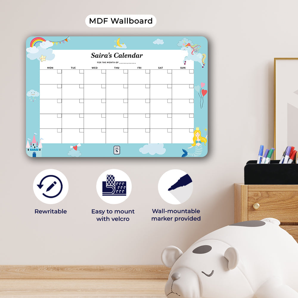Personalised Kids Calendar - Wallboard