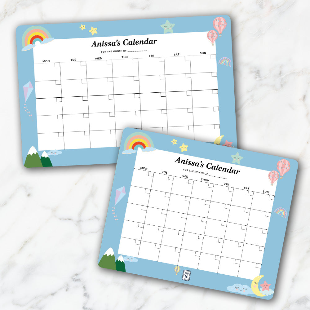 Personalised Kids Calendar - Wallboard