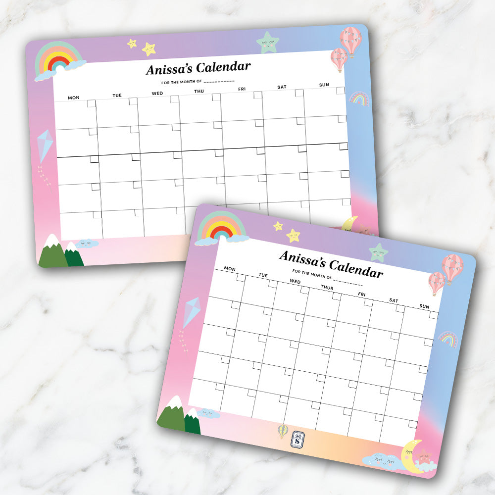 Personalised Kids Calendar - Wallboard