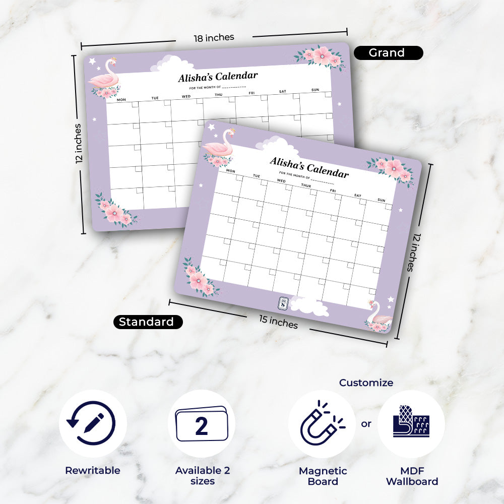 Personalised Kids Calendar - Wallboard
