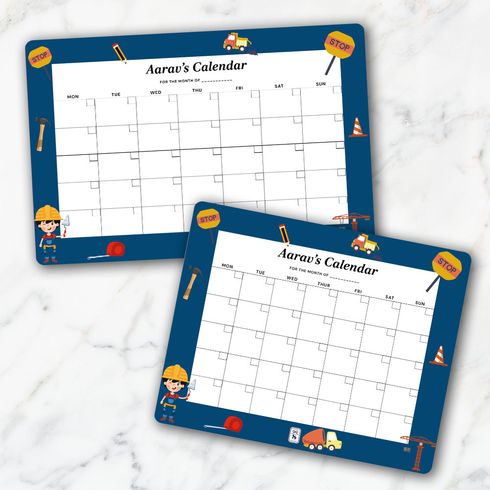 Personalised Kids Calendar - Wallboard