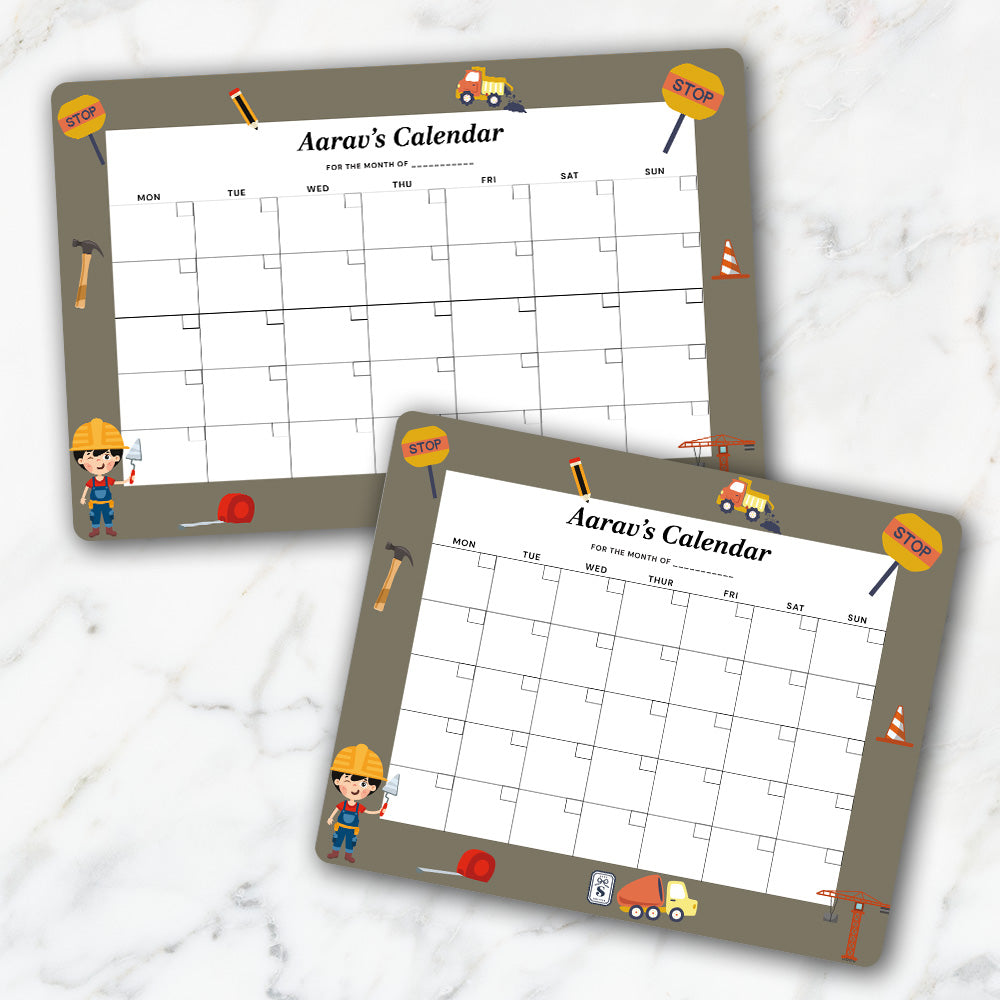 Personalised Kids Calendar - Wallboard