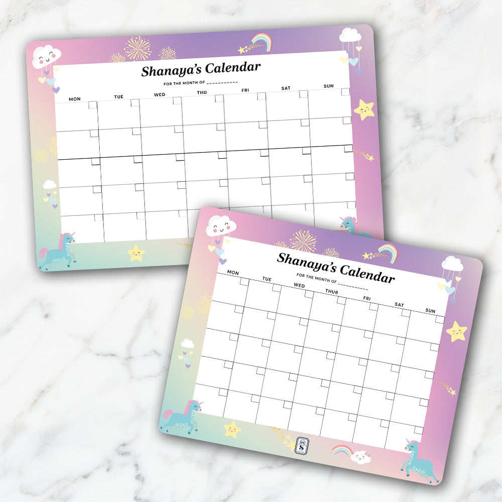 Personalised Kids Calendar - Wallboard