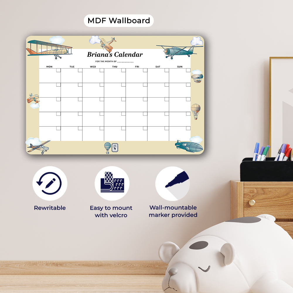 Personalised Kids Calendar - Wallboard