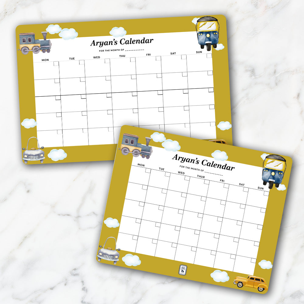 Personalised Kids Calendar - Wallboard