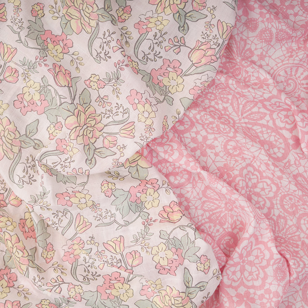 Pack of 2 Bamboo Muslin Swaddles - Bloom