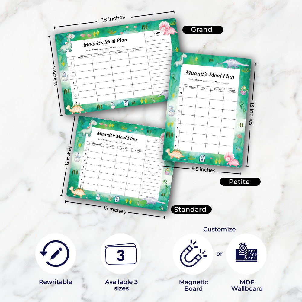 Personalised Kids Meal Planner - Magnet