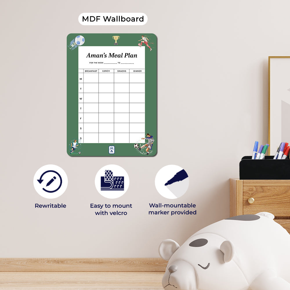 Personalised Kids Meal Planner - Magnet