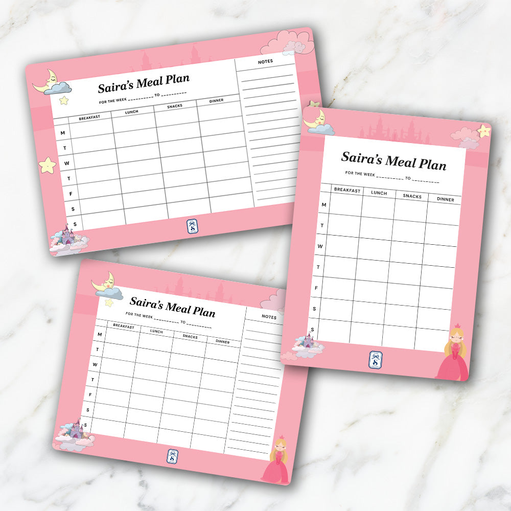 Personalised Kids Meal Planner - Magnet