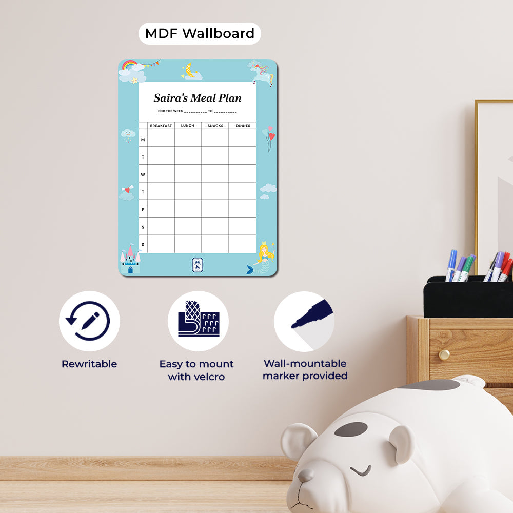 Personalised Kids Meal Planner - Magnet