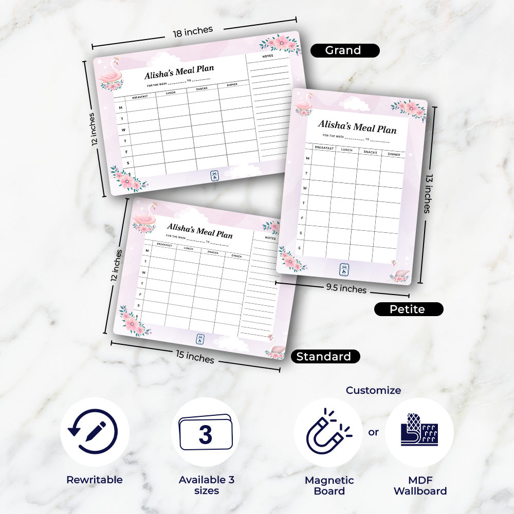 Personalised Kids Meal Planner - Magnet