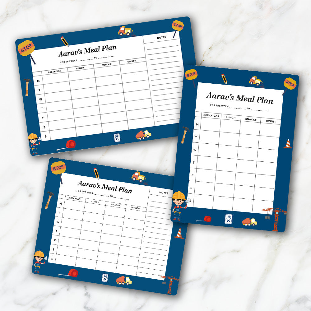 Personalised Kids Meal Planner - Magnet