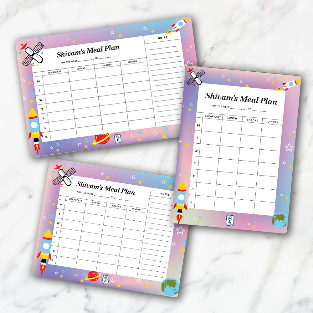 Personalised Kids Meal Planner - Magnet