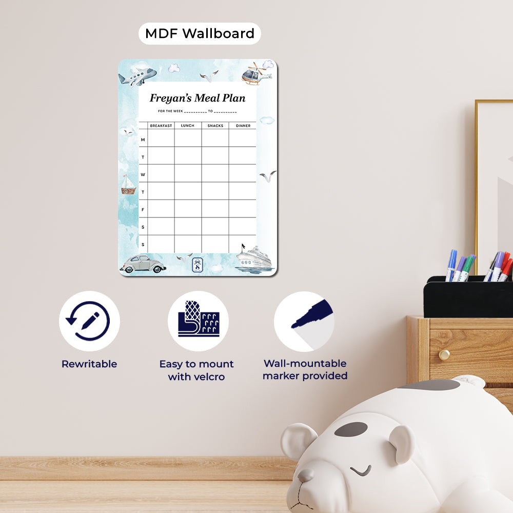 Personalised Kids Meal Planner - Magnet