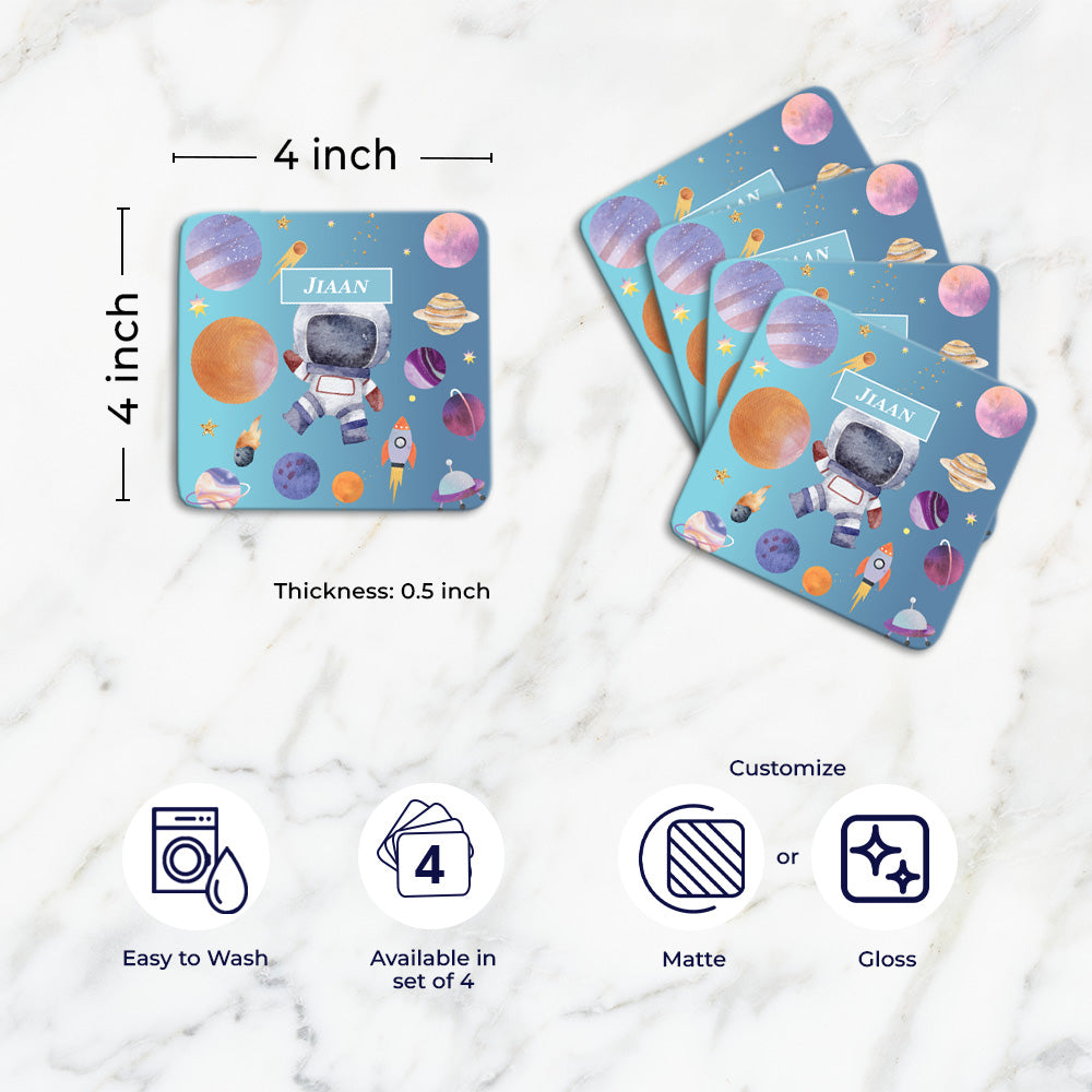 Personalised Tableware Set (kids) (4 Placemats & 4 Casters)