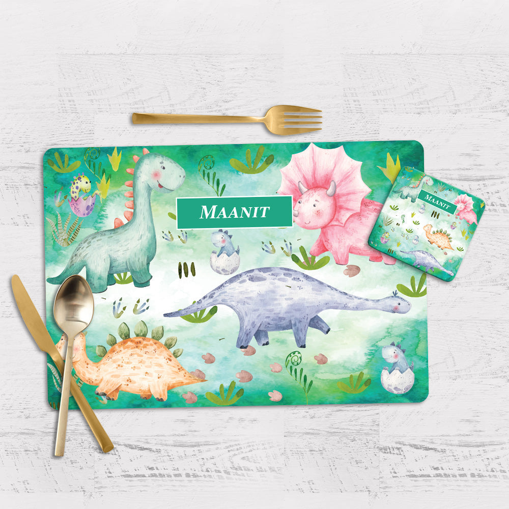 Personalised Tableware Set (kids) (4 Placemats & 4 Casters)