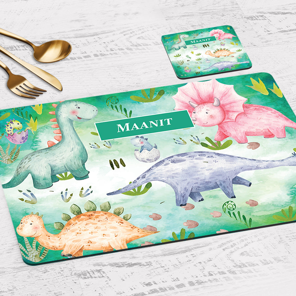 Personalised Tableware Set (kids) (4 Placemats & 4 Casters)