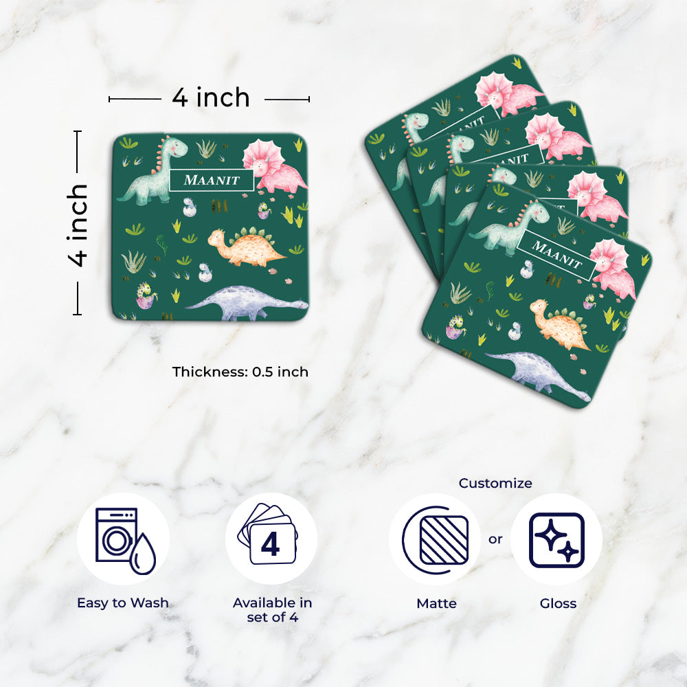 Personalised Tableware Set (kids) (4 Placemats & 4 Casters)