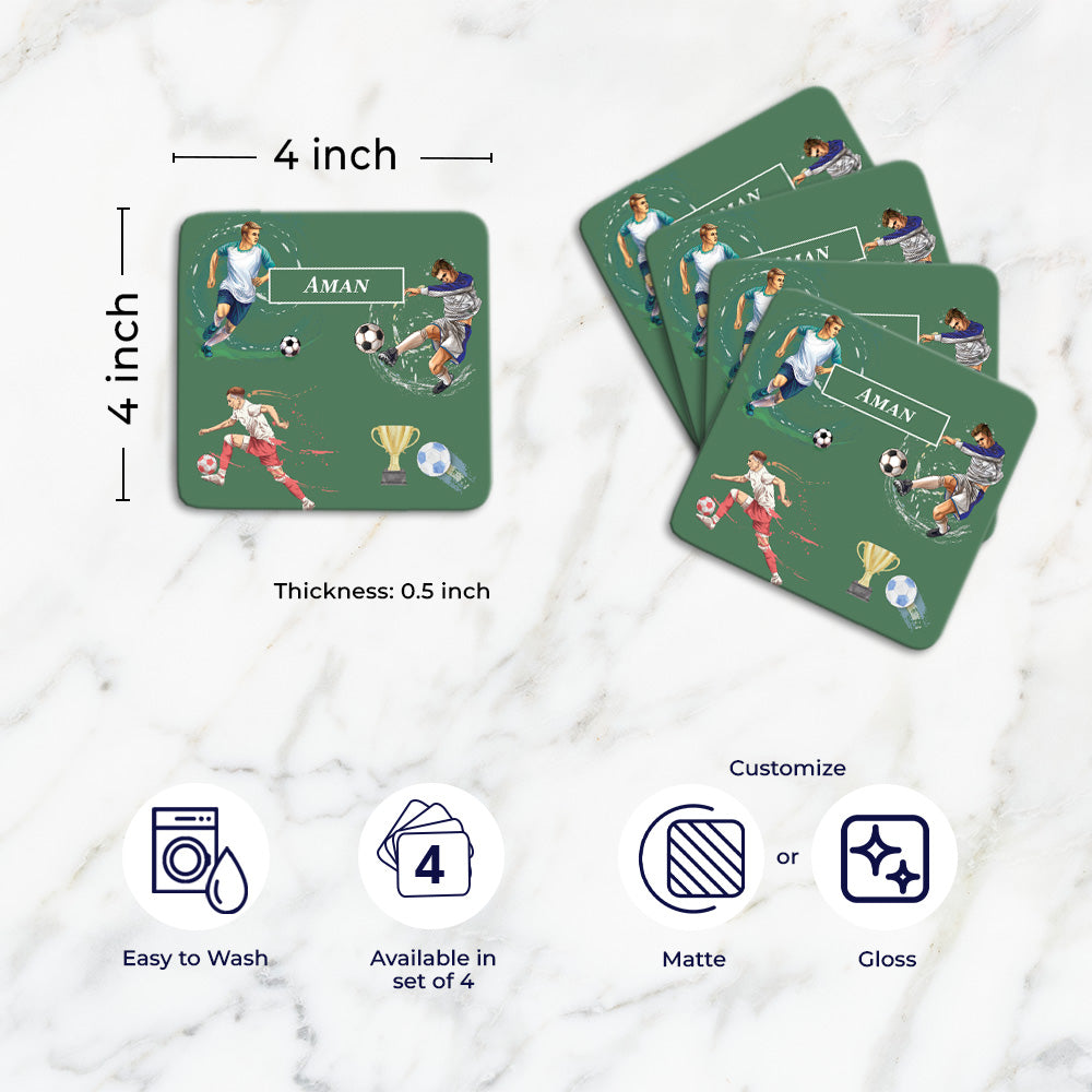 Personalised Tableware Set (kids) (4 Placemats & 4 Casters)