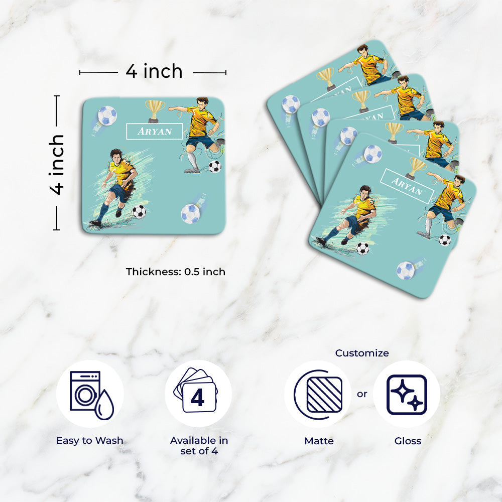 Personalised Tableware Set (kids) (4 Placemats & 4 Casters)