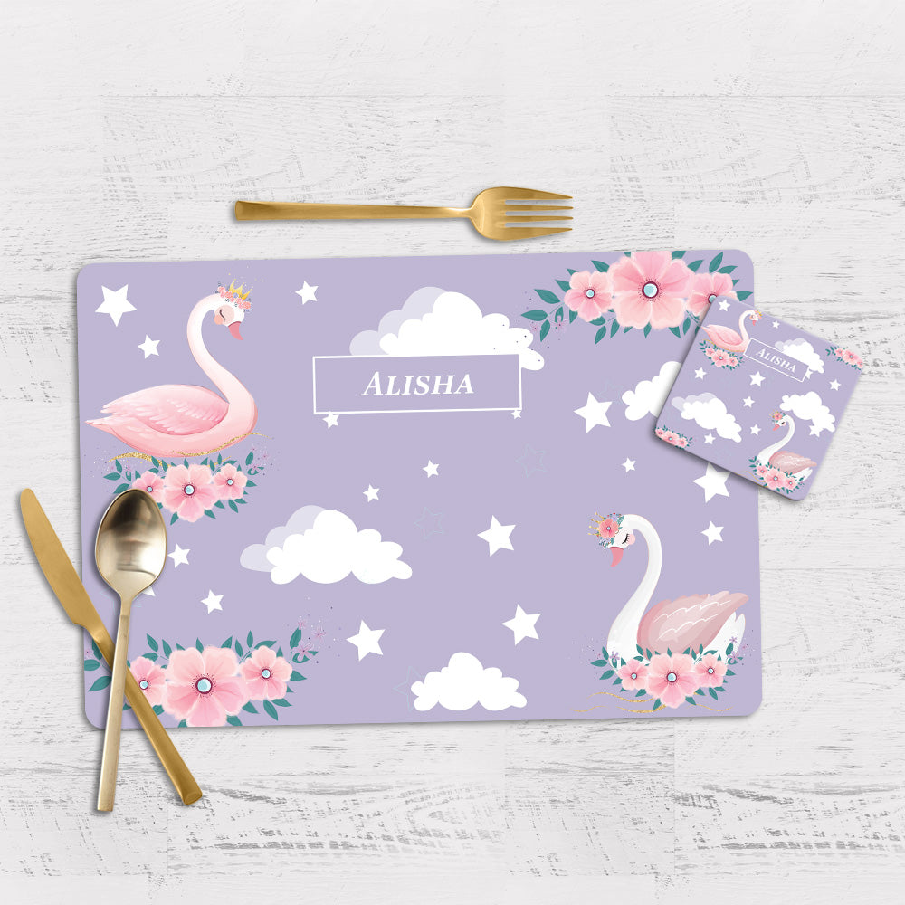 Personalised Tableware Set (kids) (4 Placemats & 4 Casters)