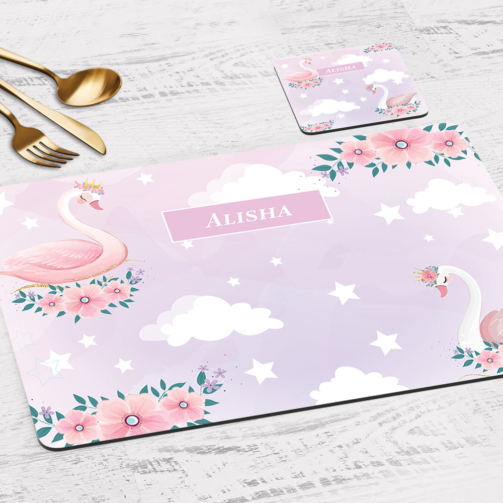 Personalised Tableware Set (kids) (4 Placemats & 4 Casters)
