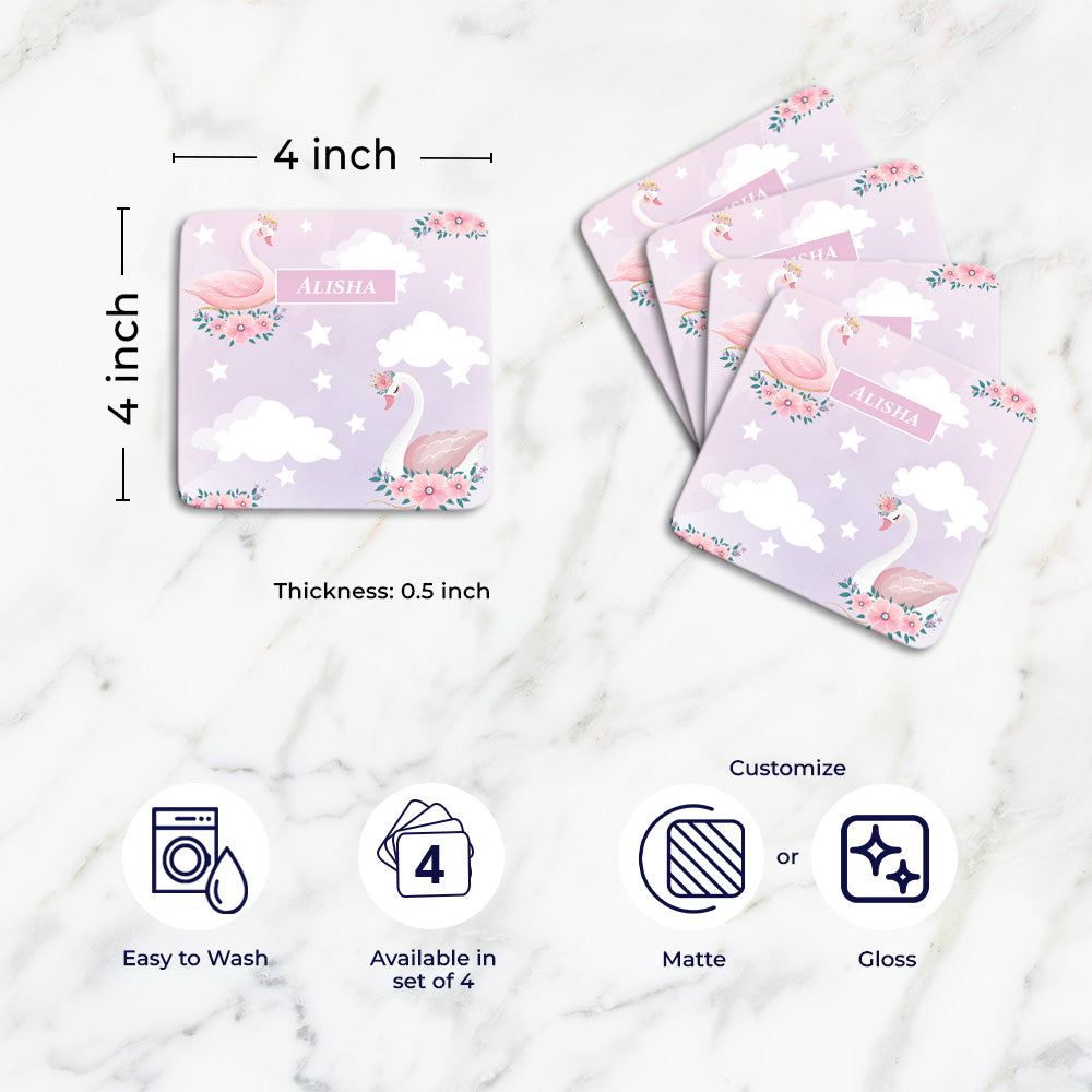 Personalised Tableware Set (kids) (4 Placemats & 4 Casters)