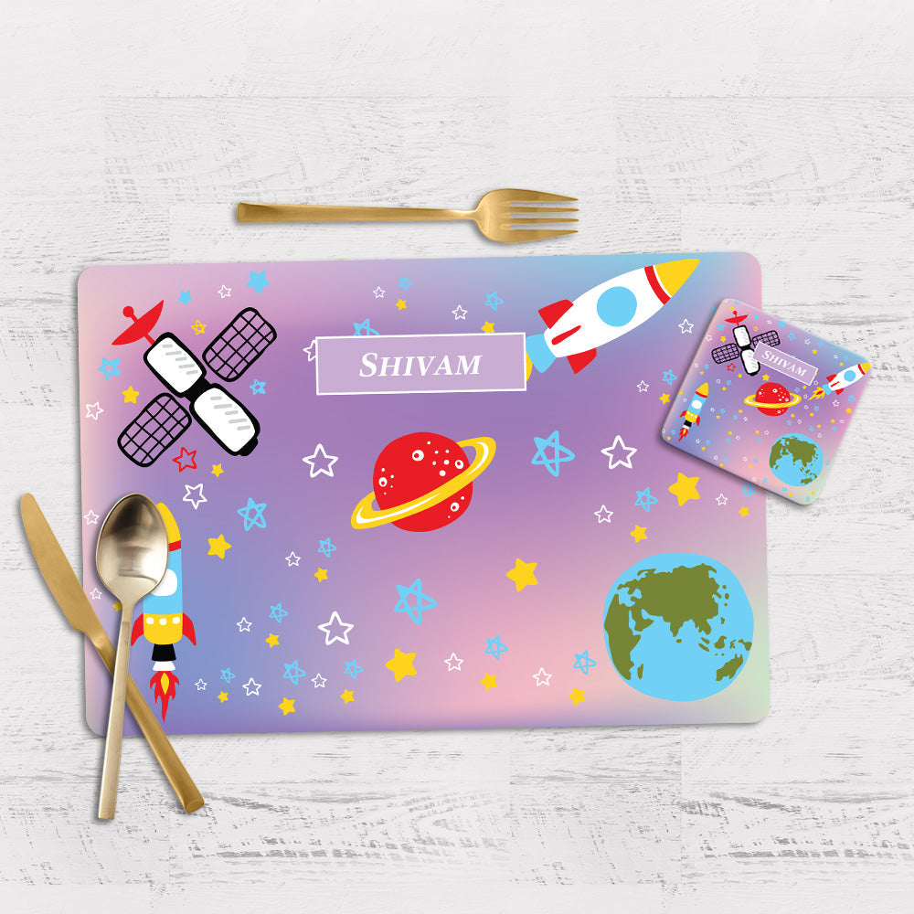 Personalised Tableware Set (kids) (4 Placemats & 4 Casters)