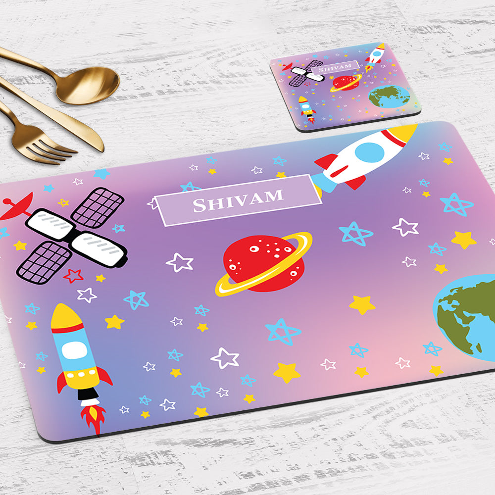Personalised Tableware Set (kids) (4 Placemats & 4 Casters)