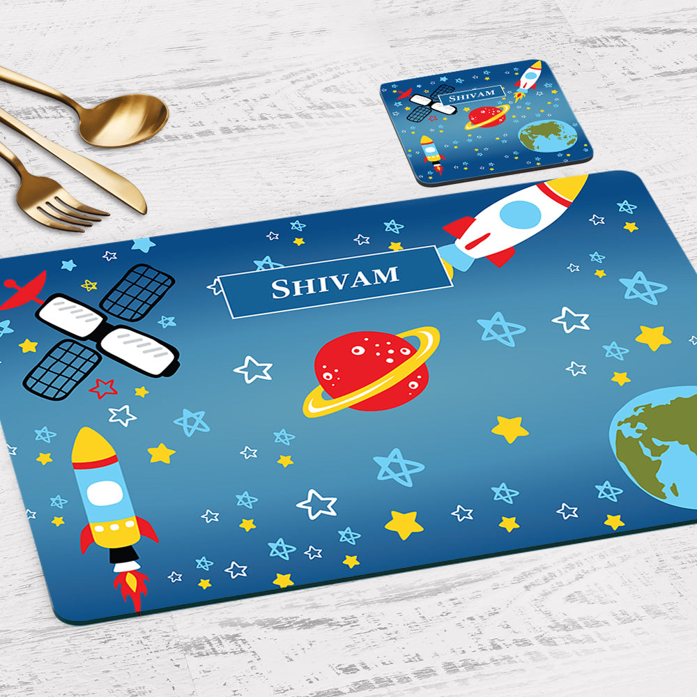 Personalised Tableware Set (kids) (4 Placemats & 4 Casters)