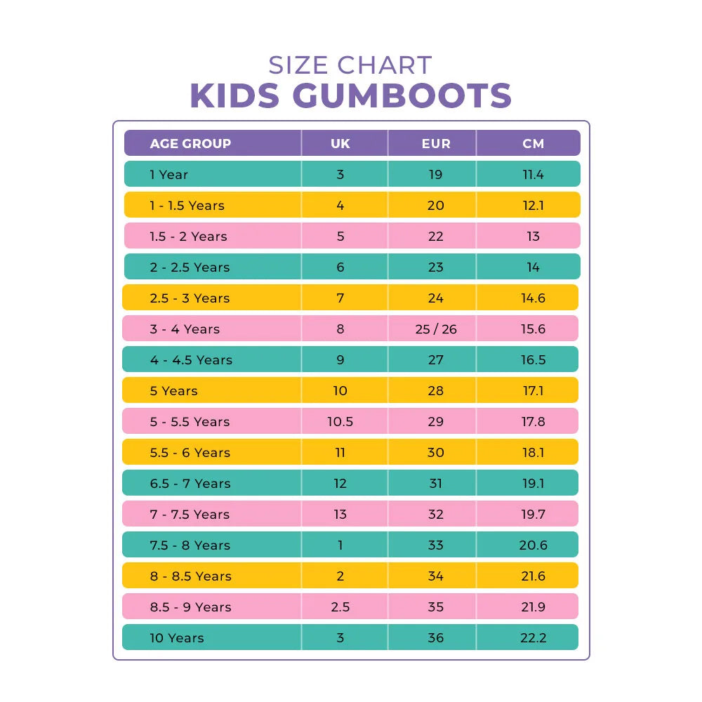 Master Alexis Stripes Kids Gumboots