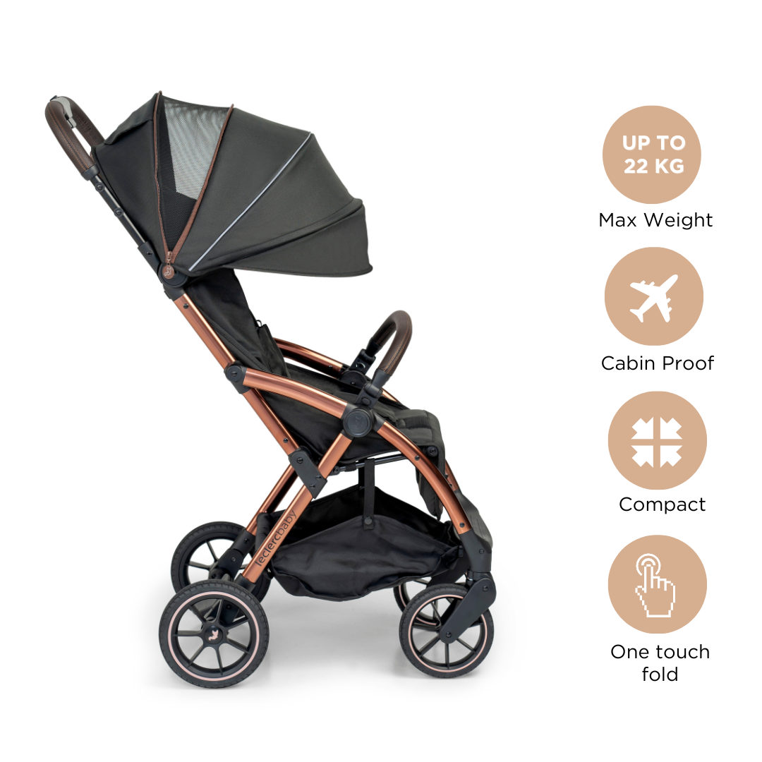 Leclerc Baby Influencer XL Stroller Black Brown