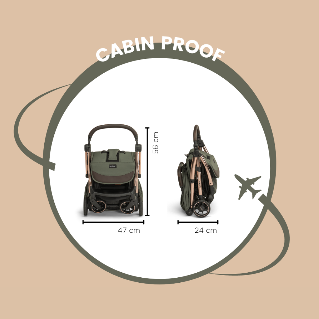 Leclerc Baby Influencer Stroller Sand Chocolate