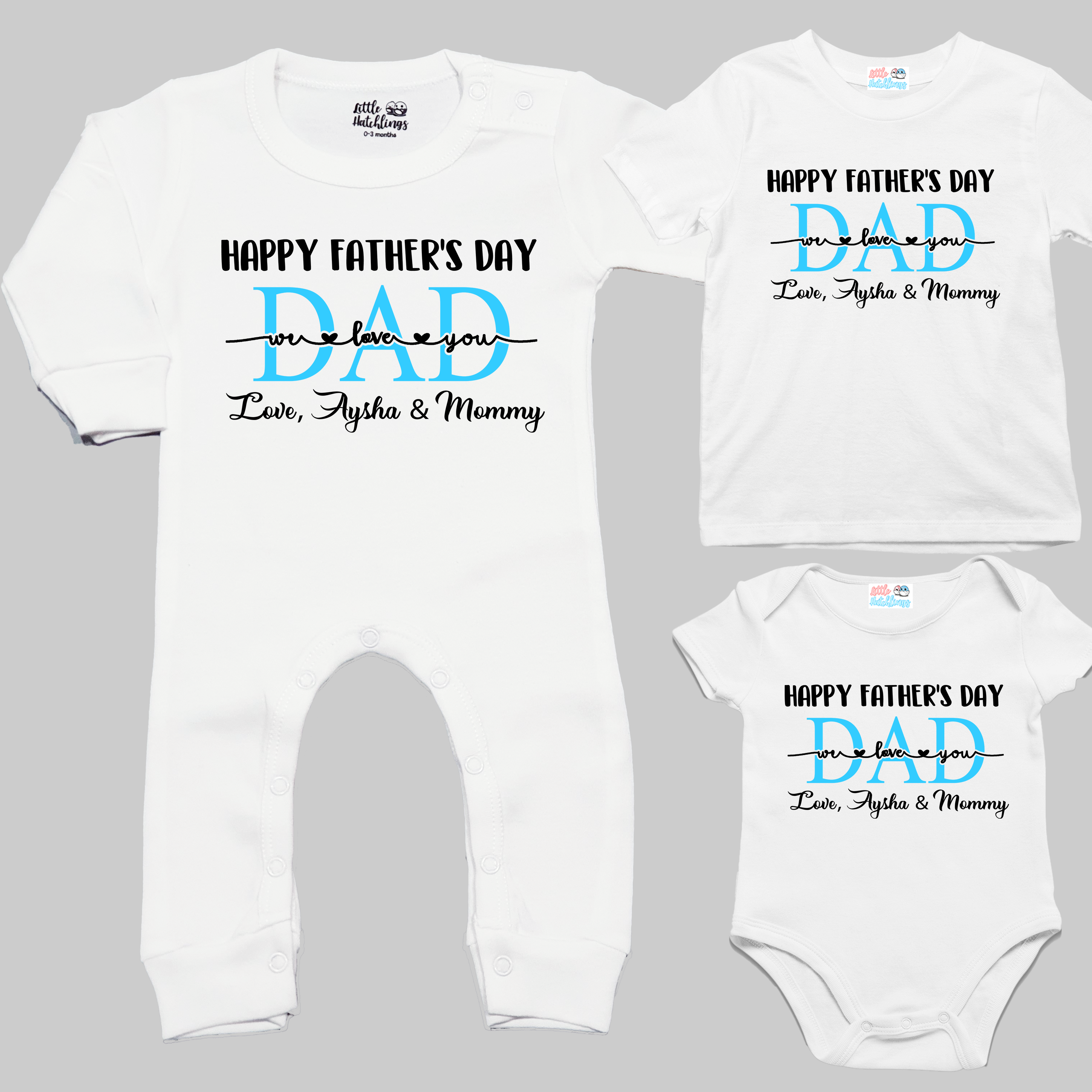 DAD - We Love You Onesie / Romper / Tshirt