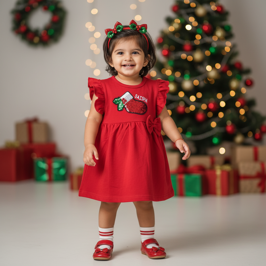 Christmas Red Frock (Stockings)