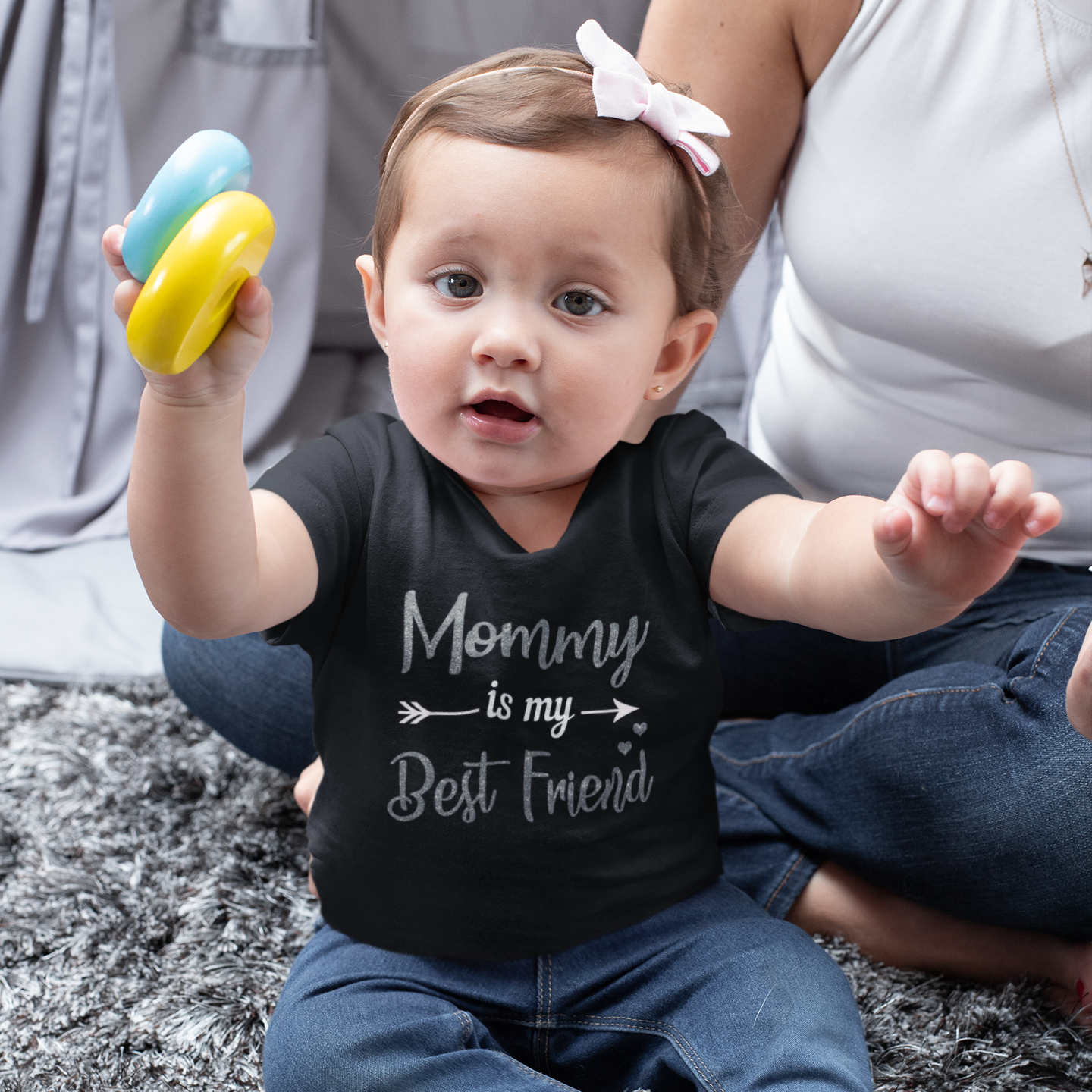 Mommy Is My Best Friend - Black