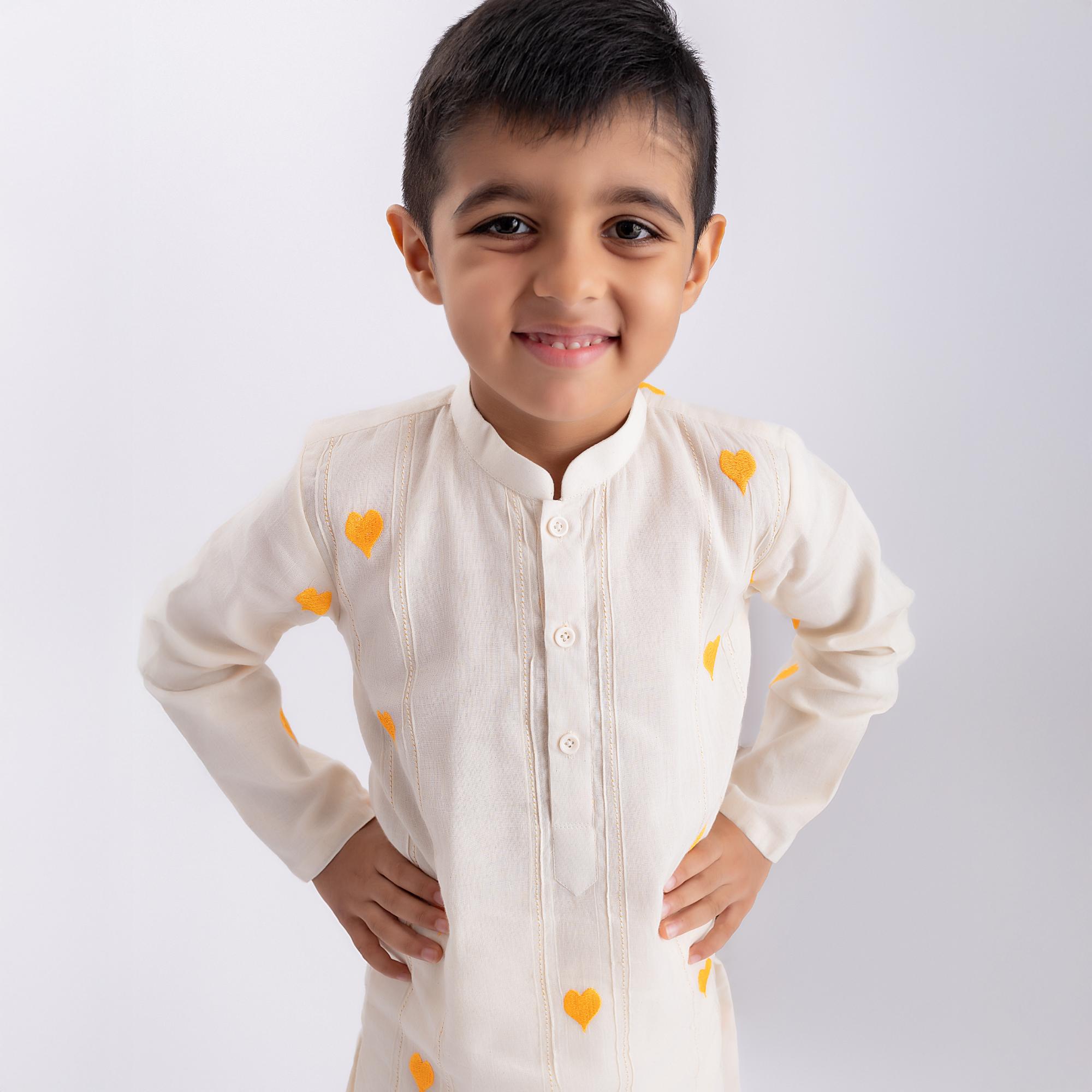 Hearts Kurta Set