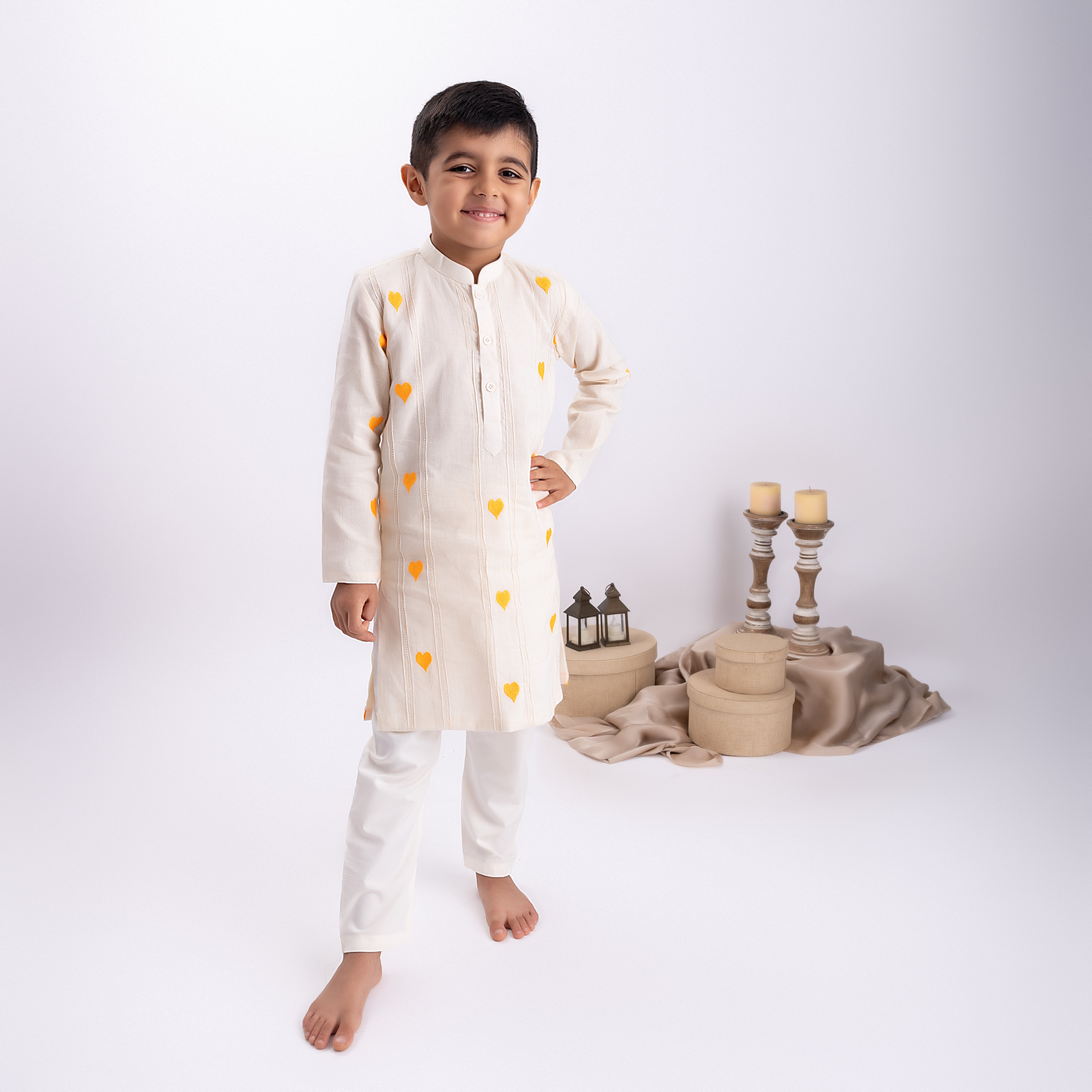 Hearts Kurta Set