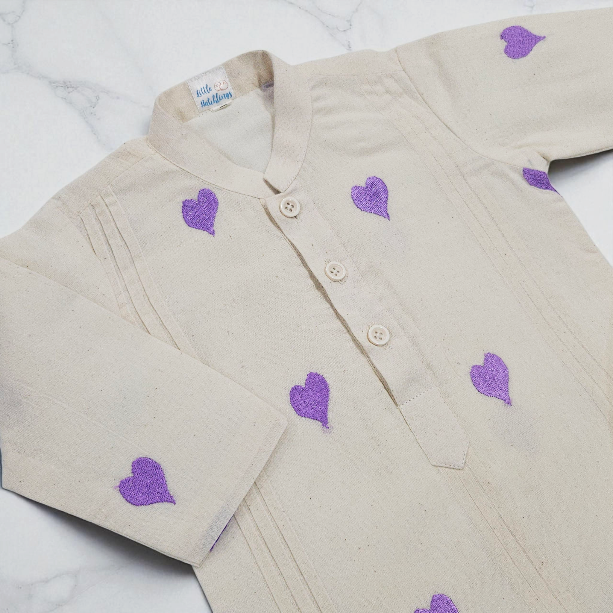 Hearts Kurta Set