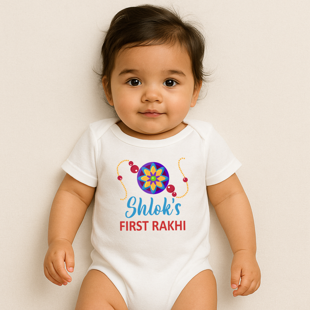First Rakhi With Name White (2025)