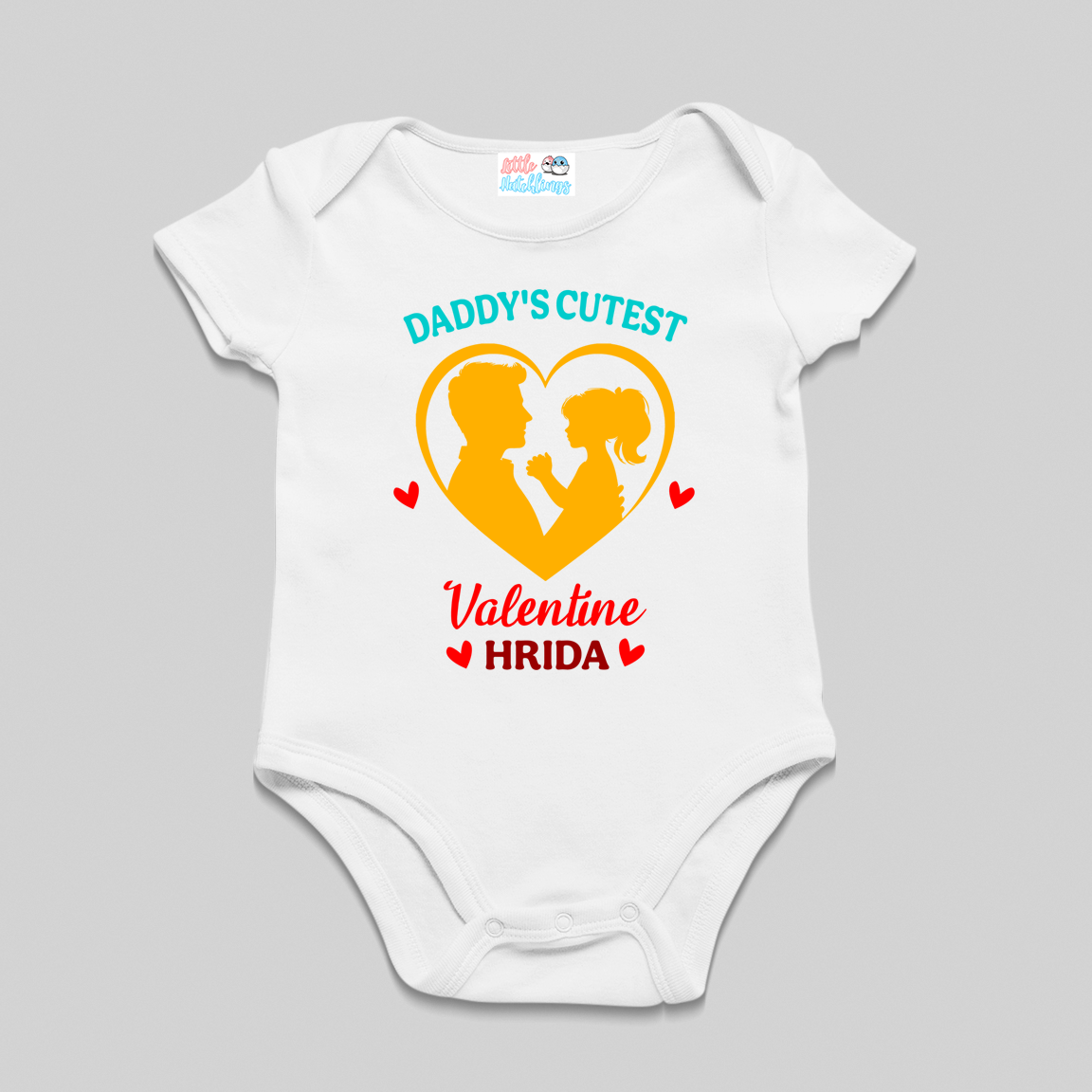 Dad Daughter Valentine's Combo White