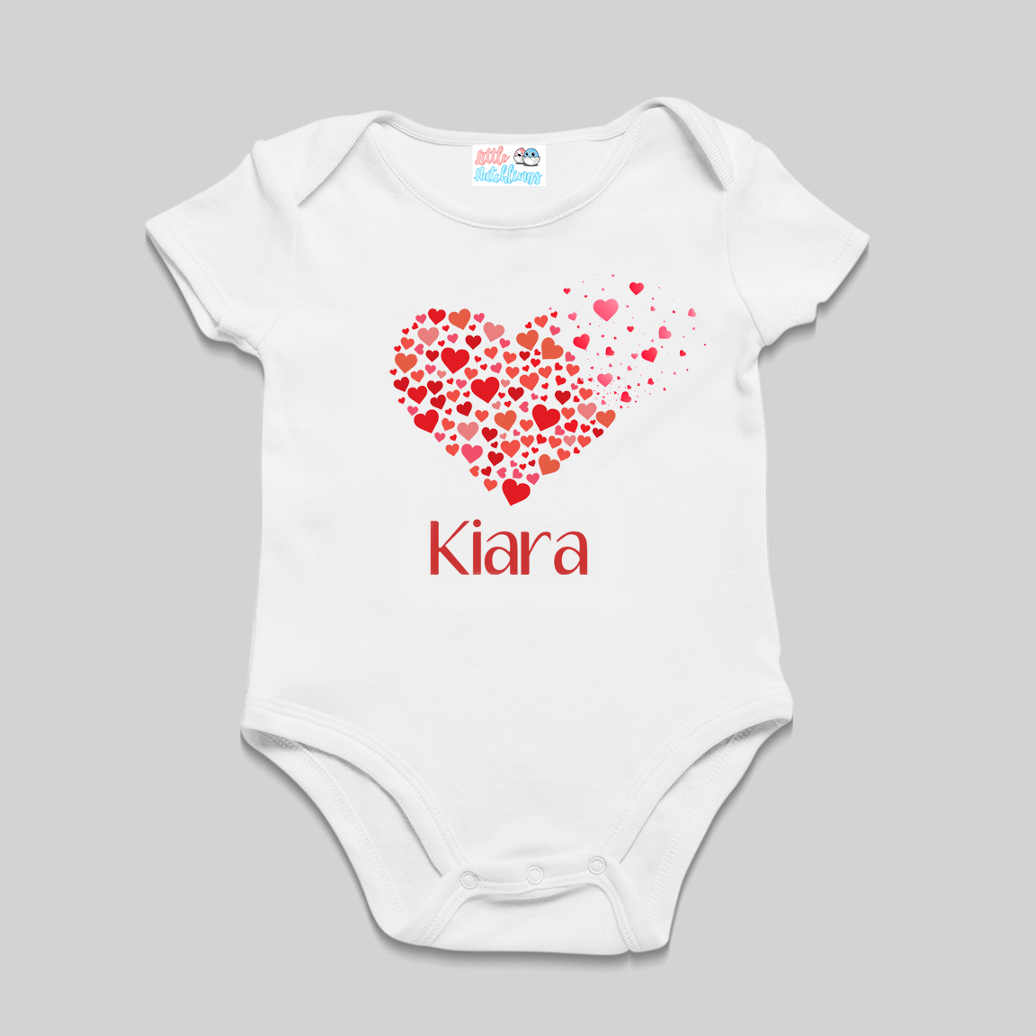 Heart Family Combo with Names White